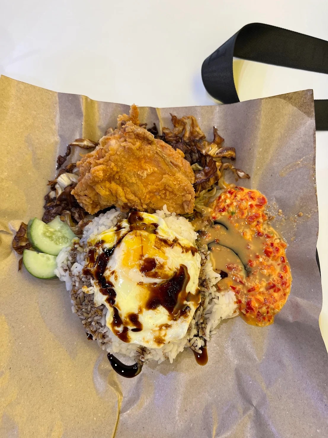 Foto ulasan pelanggan bagi talam kombo Ayam Gepuk